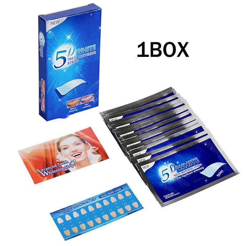 Fitas Clareadoras 5D para os Dentes