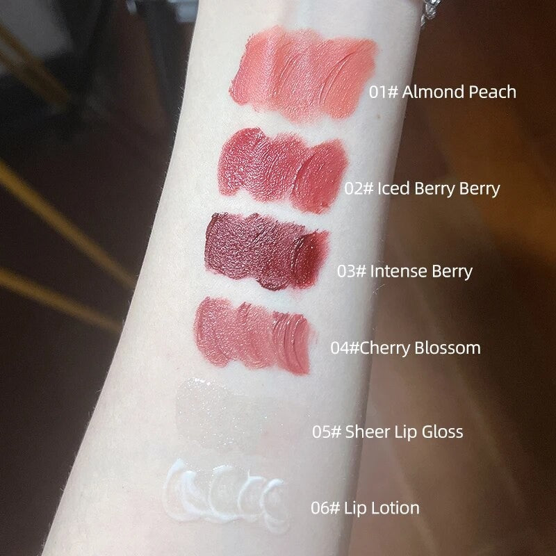 Conjunto Labial Rosa — 6 peças + presentinho