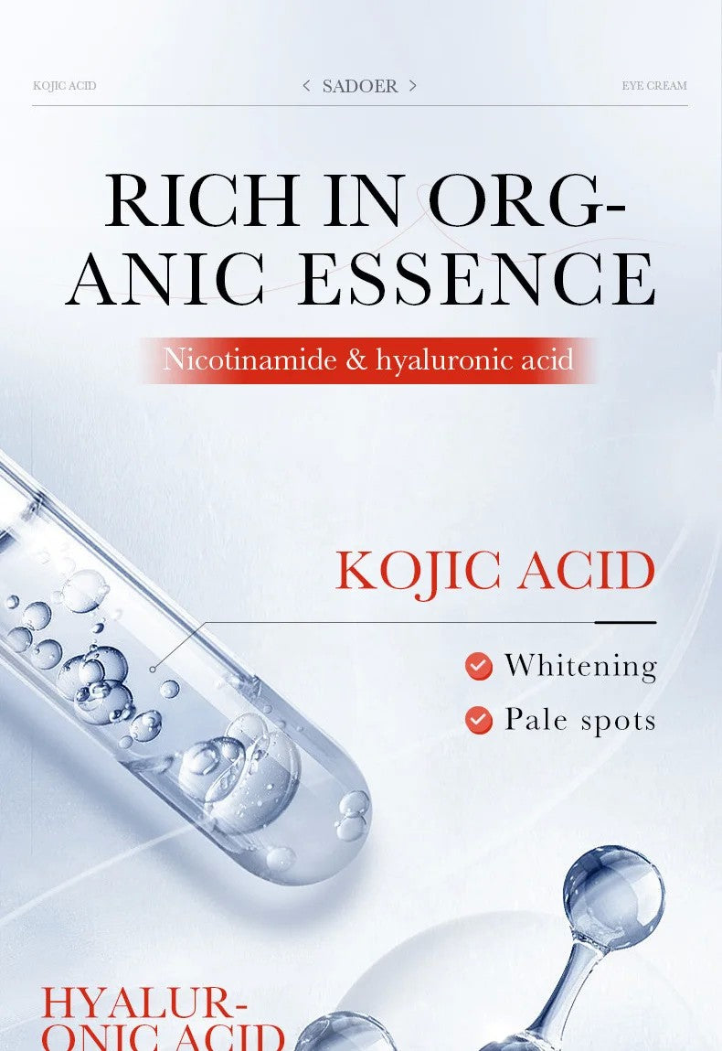 Creme para Olhos SAKSRAAR — Ácido Kójico + Retinol Anti-Olheiras & Firmador
