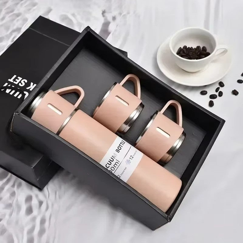 Garrafa Térmica Inox 500ml — Mantém Quente ou Frio por Até 12h