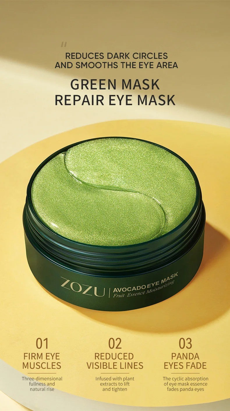 Máscara para Olhos Abacate & Ouro – 120 unid