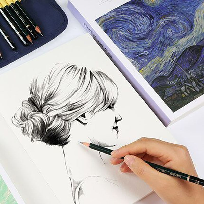 Caderno Artístico Panwenbo - 120 Folhas para sua Imaginação