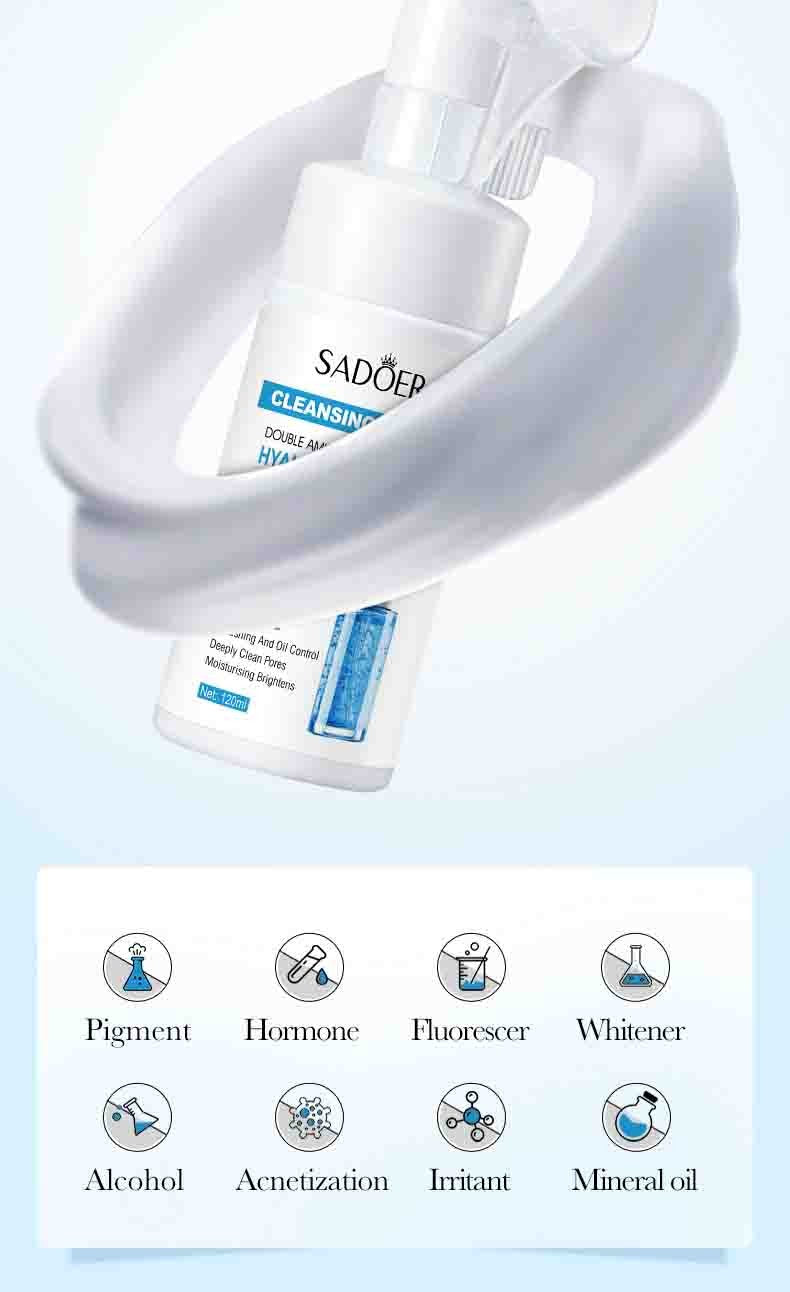 Espuma de Limpeza Facial - SAODER Q10 + Vitamina C