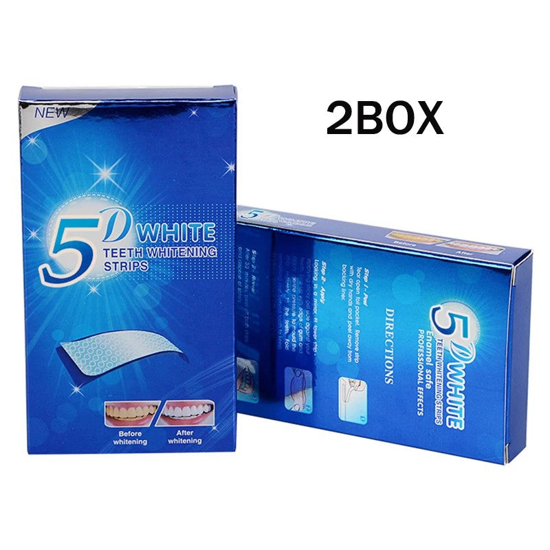 Fitas Clareadoras 5D para os Dentes