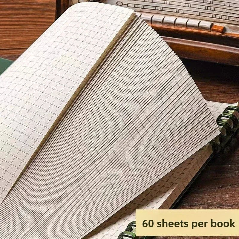 Bloco de Notas Flip B5 – Grade Pautada, 60 Folhas de Alta Gramatura (80g)