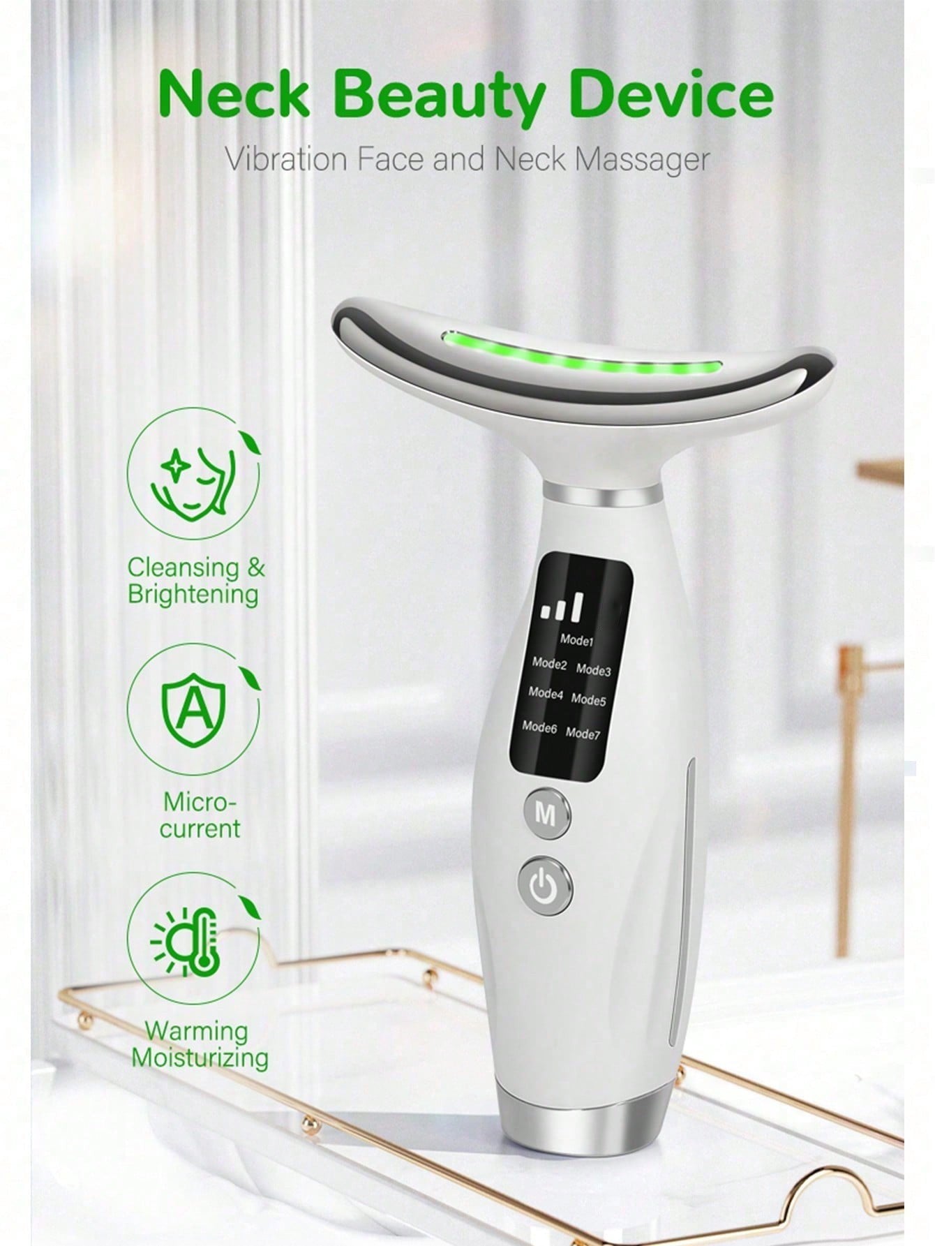 Massageador Inteligente para Rosto e Pescoço