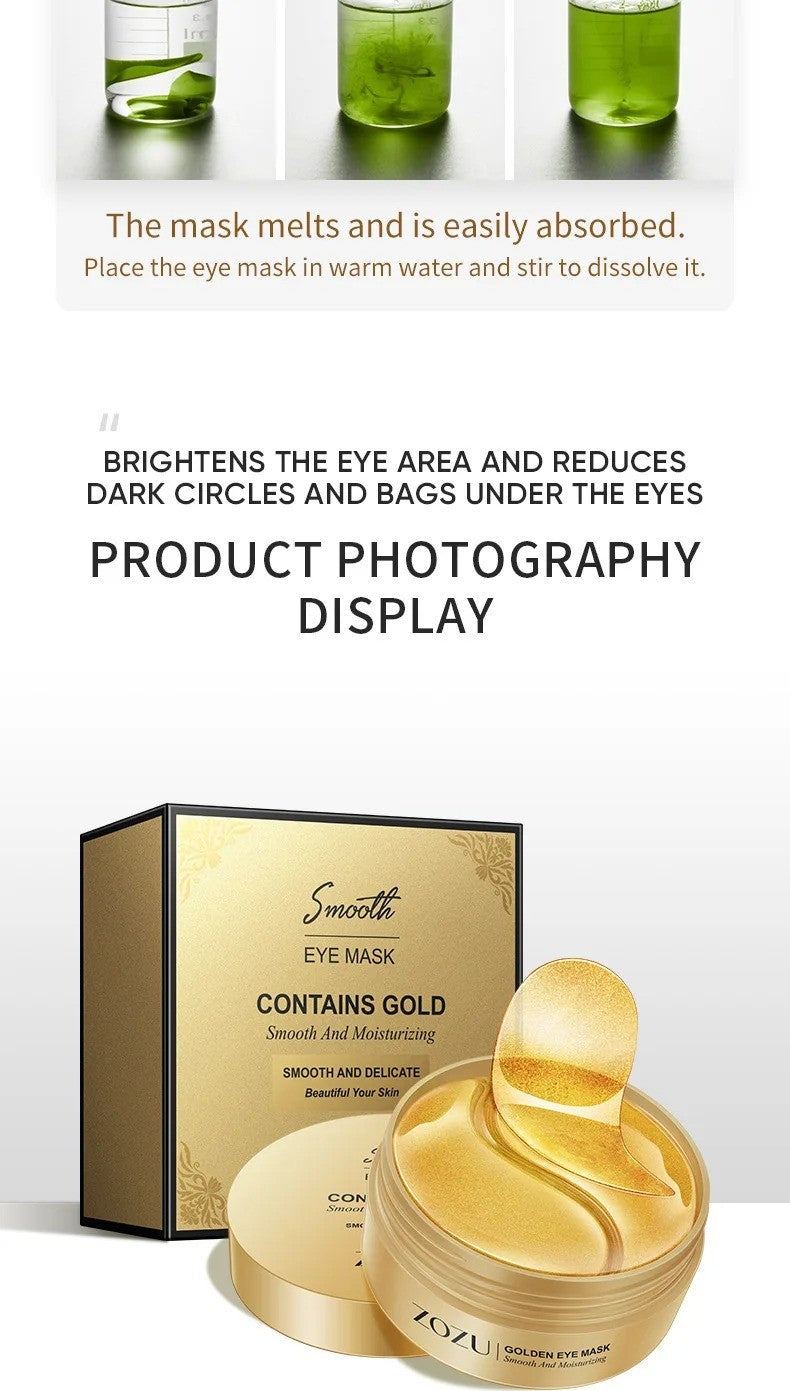 Máscara para Olhos Abacate & Ouro – 120 unid