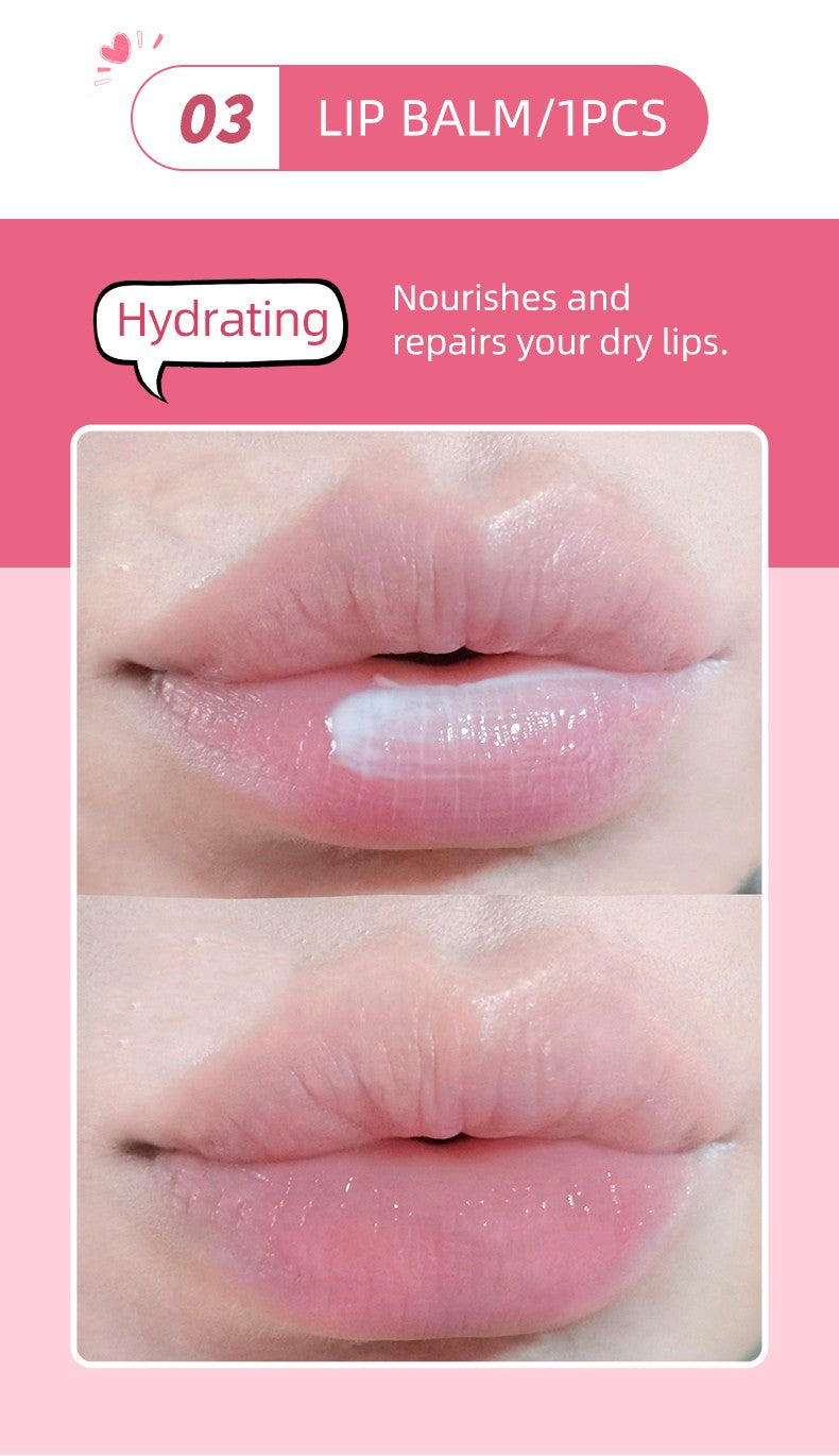 Conjunto Labial Rosa — 6 peças + presentinho