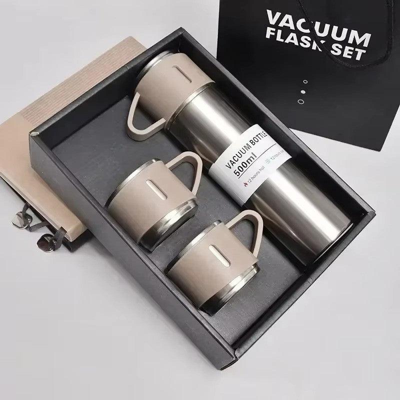 Garrafa Térmica Inox 500ml — Mantém Quente ou Frio por Até 12h