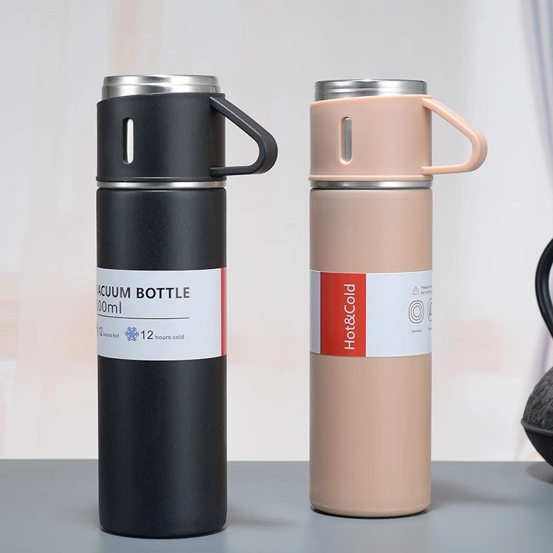Garrafa Térmica Inox 500ml — Mantém Quente ou Frio por Até 12h
