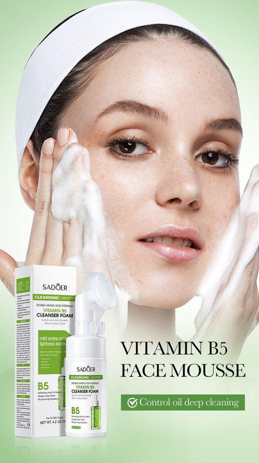 Espuma de Limpeza Facial - SAODER Q10 + Vitamina C