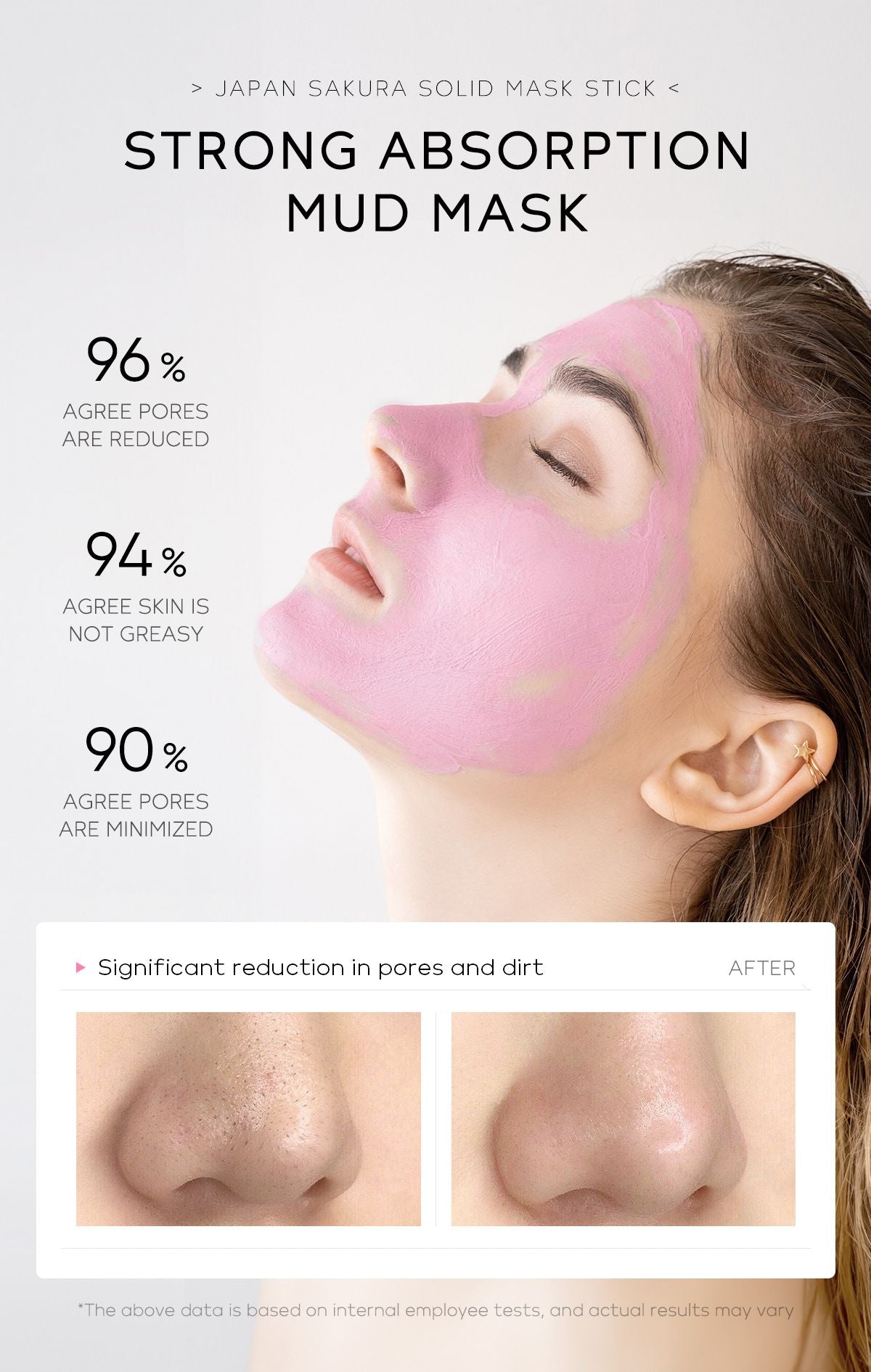 Bastão de Máscara Sólida Sakura LAIKOU — 40g