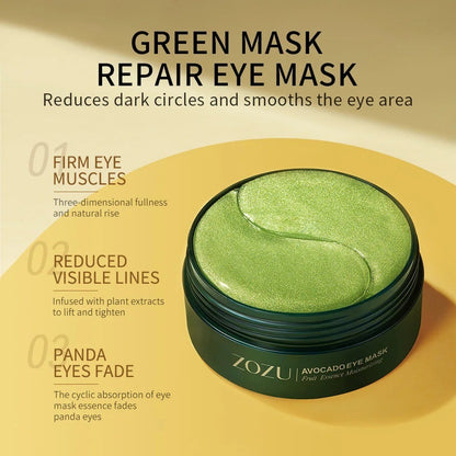 Máscara para Olhos Abacate & Ouro – 120 unid