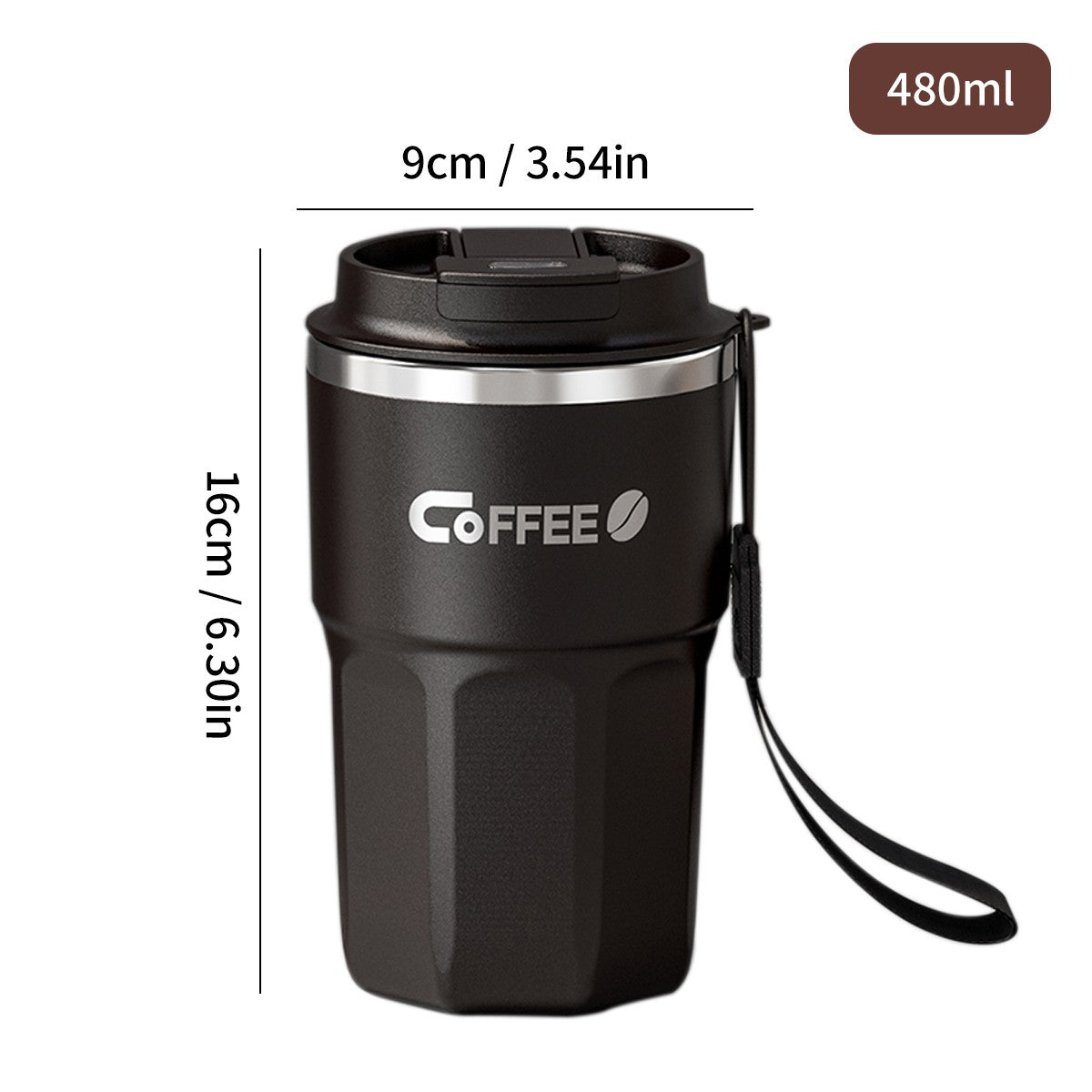 Copo Térmico Aço Inox 400ml ou 480ml