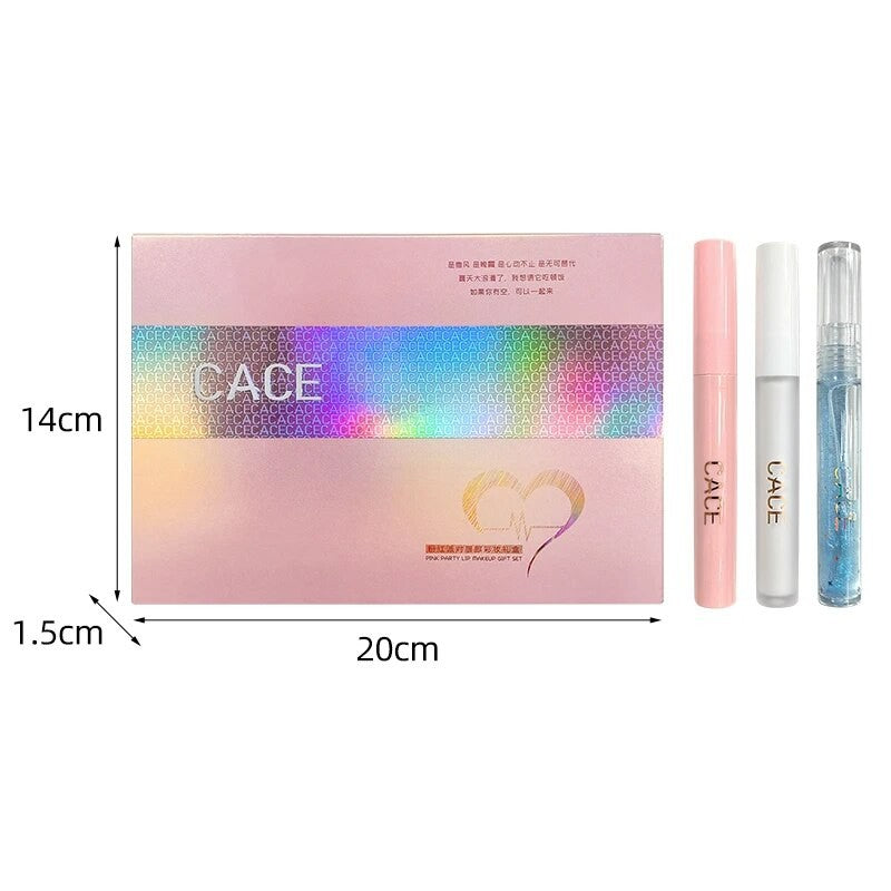 Conjunto Labial Rosa — 6 peças + presentinho