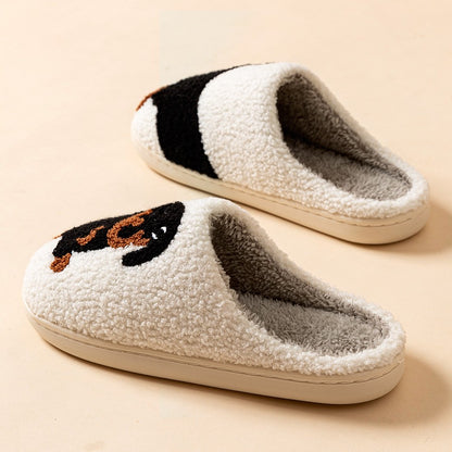 Pantufas de Algodão com Estampa de Cachorro Salsichinha