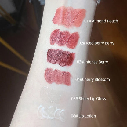 Conjunto Labial Rosa — 6 peças + presentinho