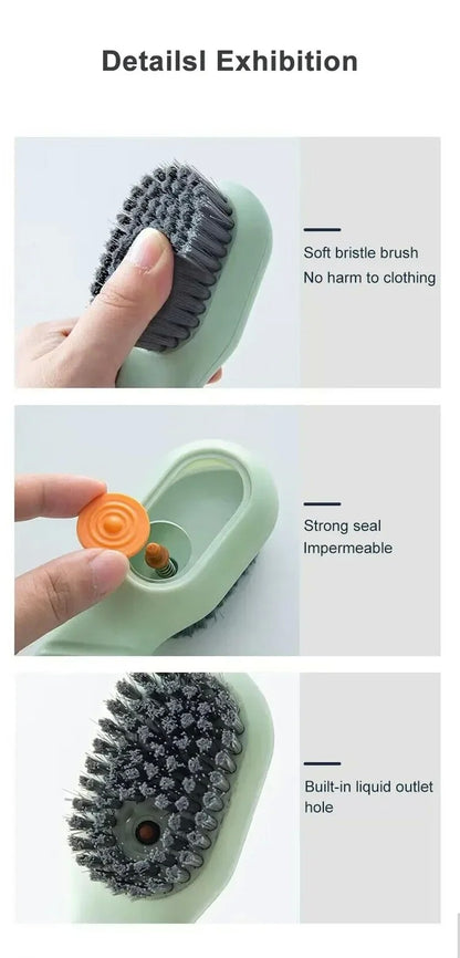 Escova de Limpeza com Sistema Push