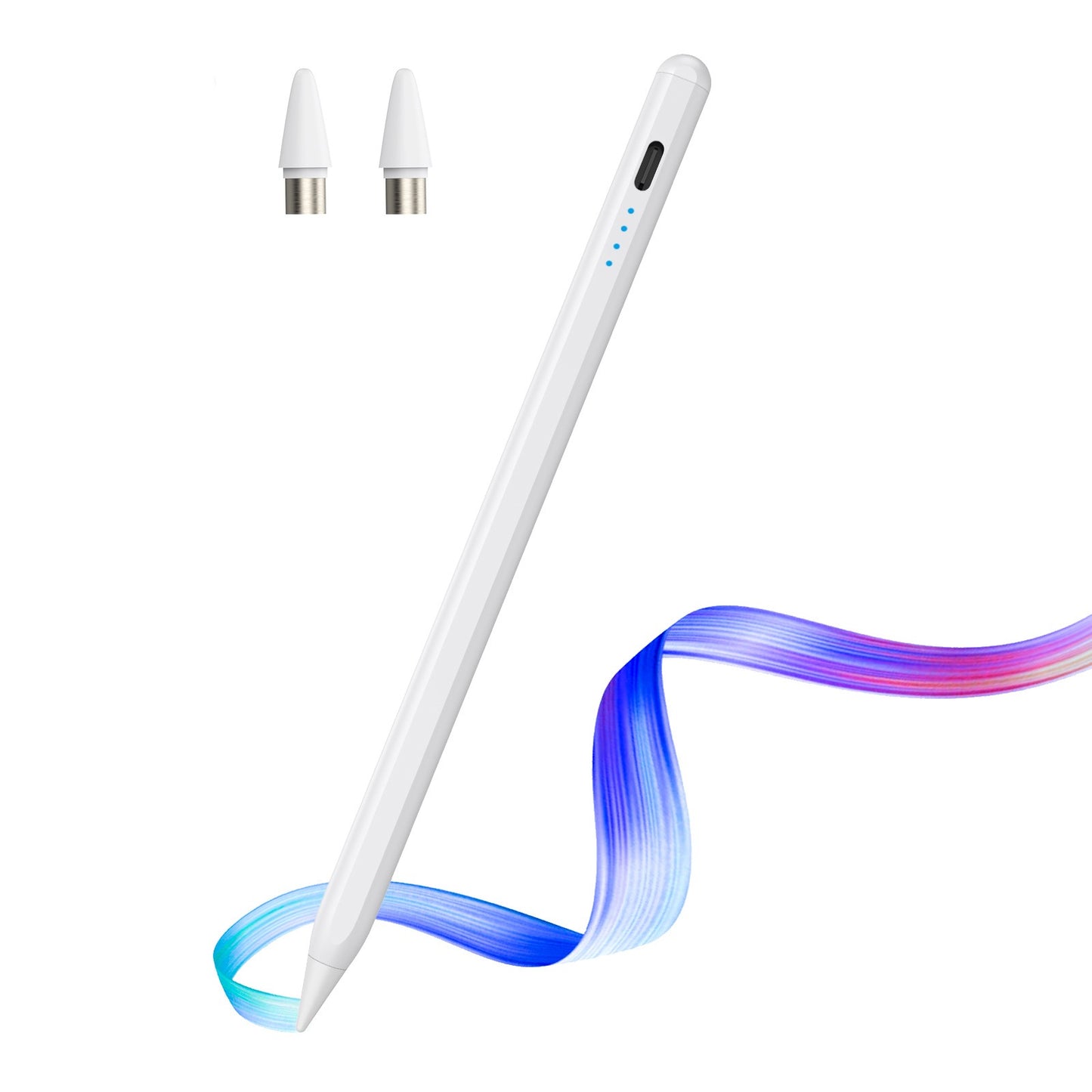 Caneta para Tela Sensível ao Toque com Carregamento Wireless e Sucção Magnética – Compatível com Tablets