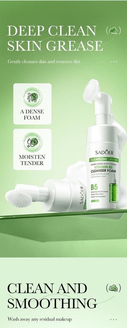 Espuma de Limpeza Facial - SAODER Q10 + Vitamina C