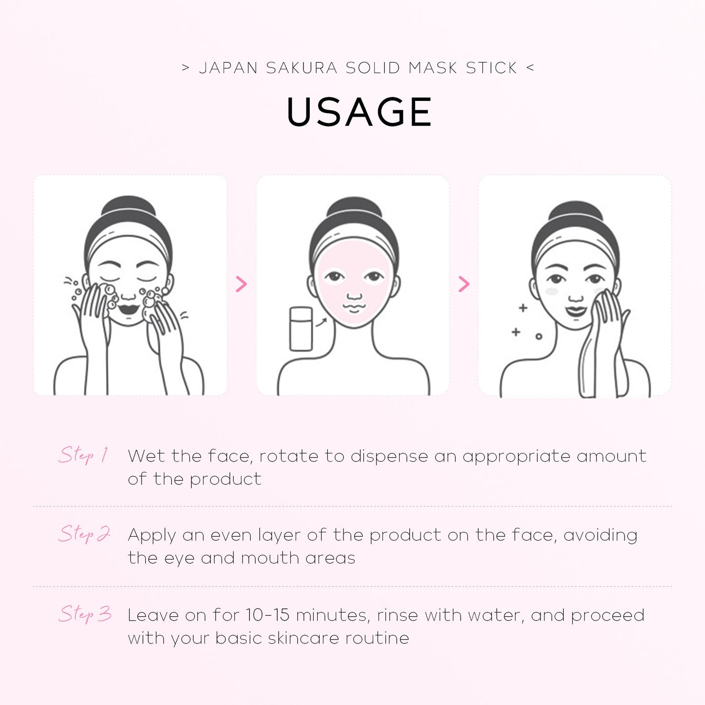 Bastão de Máscara Sólida Sakura LAIKOU — 40g