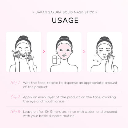 Bastão de Máscara Sólida Sakura LAIKOU — 40g
