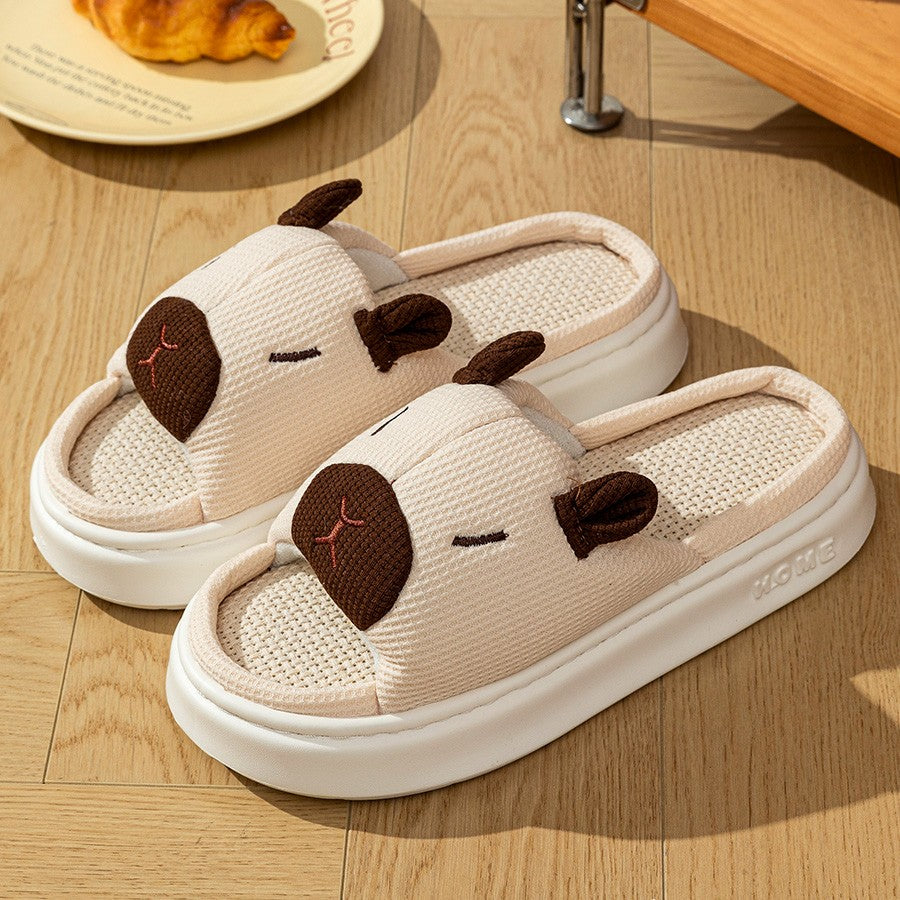 Pantufas Femininas Estampa de Capivara