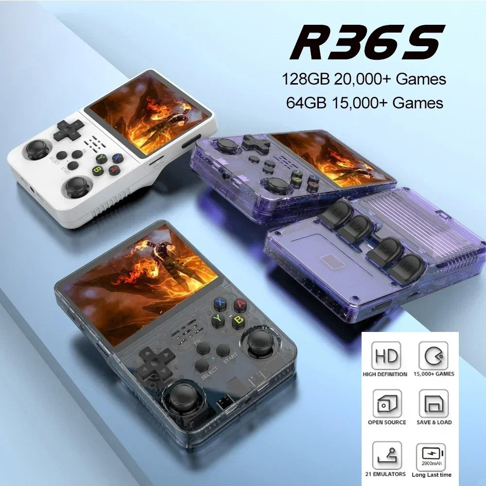 Console Retro R36S – Portátil, Open Source e Potência Linux na Palma da Mão