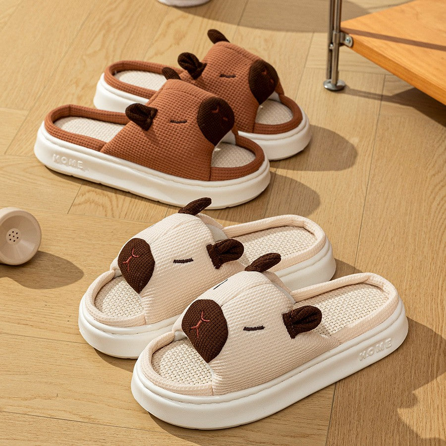 Pantufas Femininas Estampa de Capivara