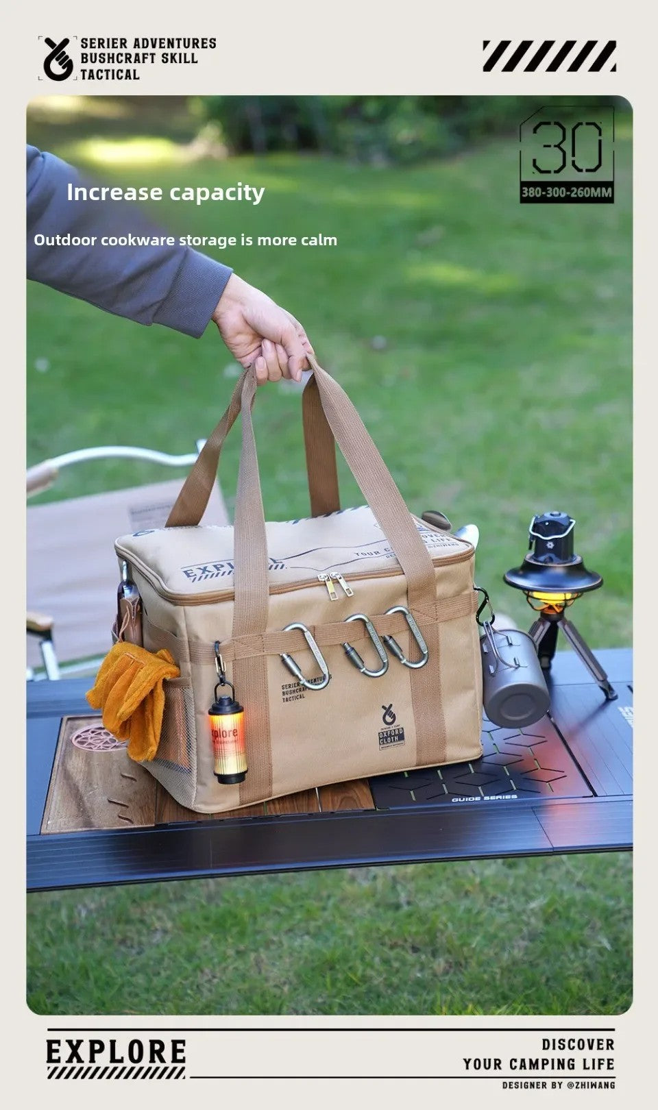 Bolsa de Piquenique 40L para Camping
