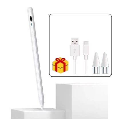 Caneta para Tela Sensível ao Toque com Carregamento Wireless e Sucção Magnética – Compatível com Tablets