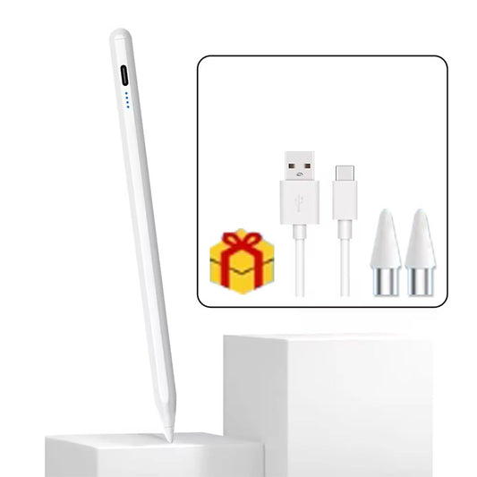 Caneta para Tela Sensível ao Toque com Carregamento Wireless e Sucção Magnética – Compatível com Tablets