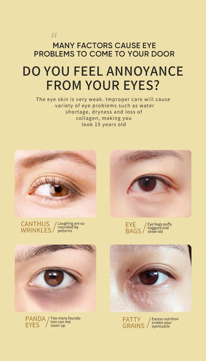 Máscara para Olhos Abacate & Ouro – 120 unid