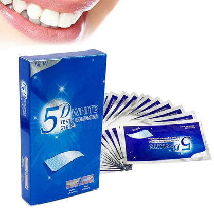 Fitas Clareadoras 5D para os Dentes