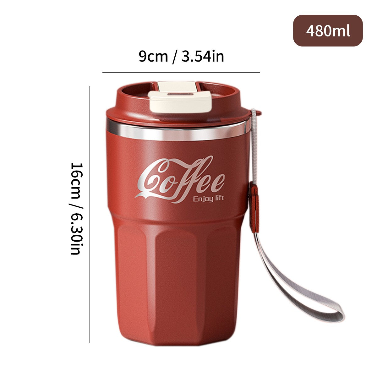 Copo Térmico Aço Inox 400ml ou 480ml