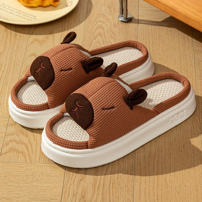 Pantufas Femininas Estampa de Capivara