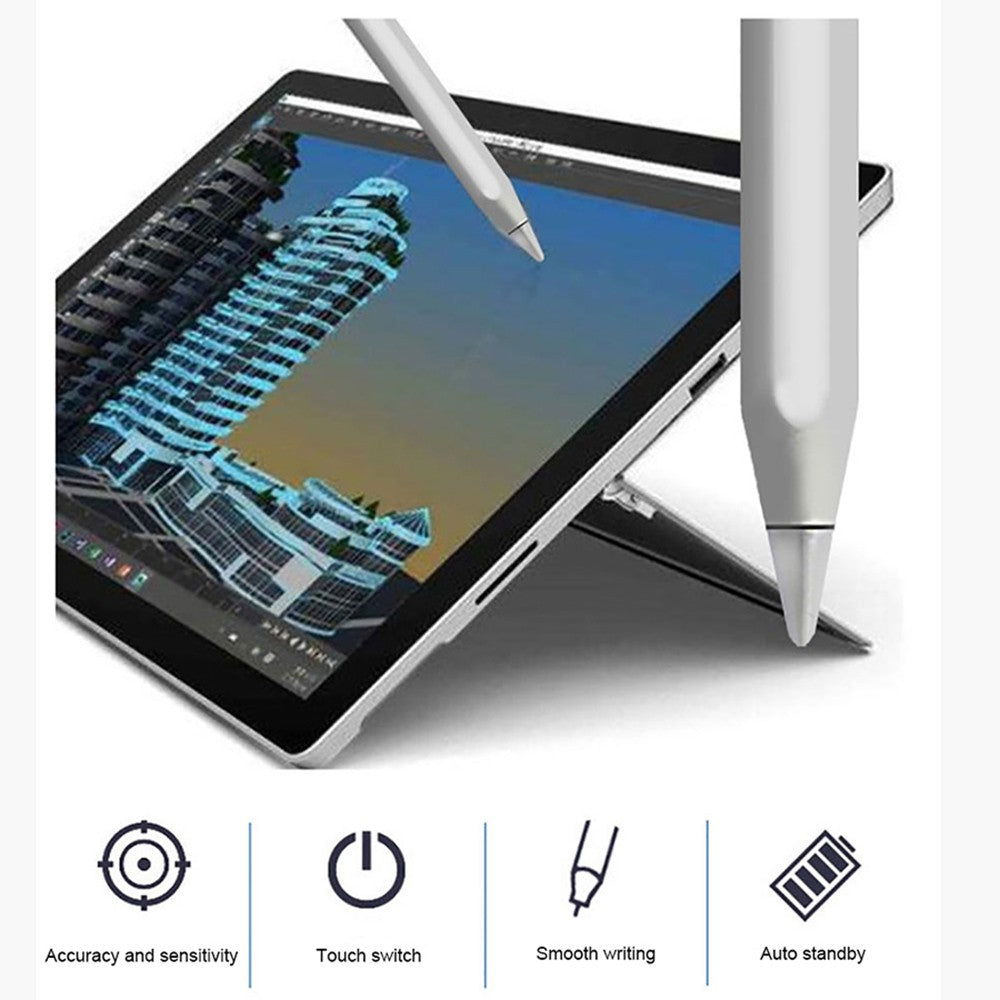 Caneta para Tela Sensível ao Toque com Carregamento Wireless e Sucção Magnética – Compatível com Tablets