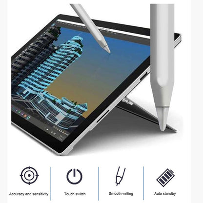 Caneta para Tela Sensível ao Toque com Carregamento Wireless e Sucção Magnética – Compatível com Tablets