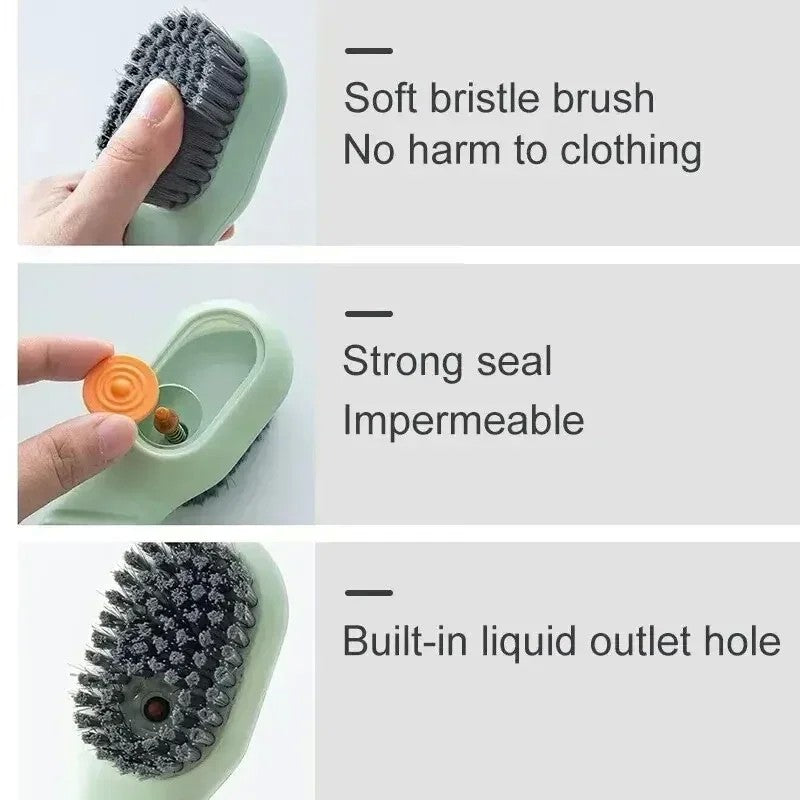 Escova de Limpeza com Sistema Push