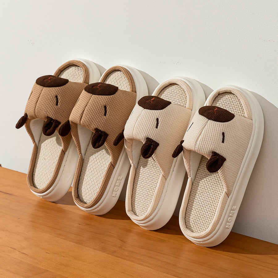 Pantufas Femininas Estampa de Capivara