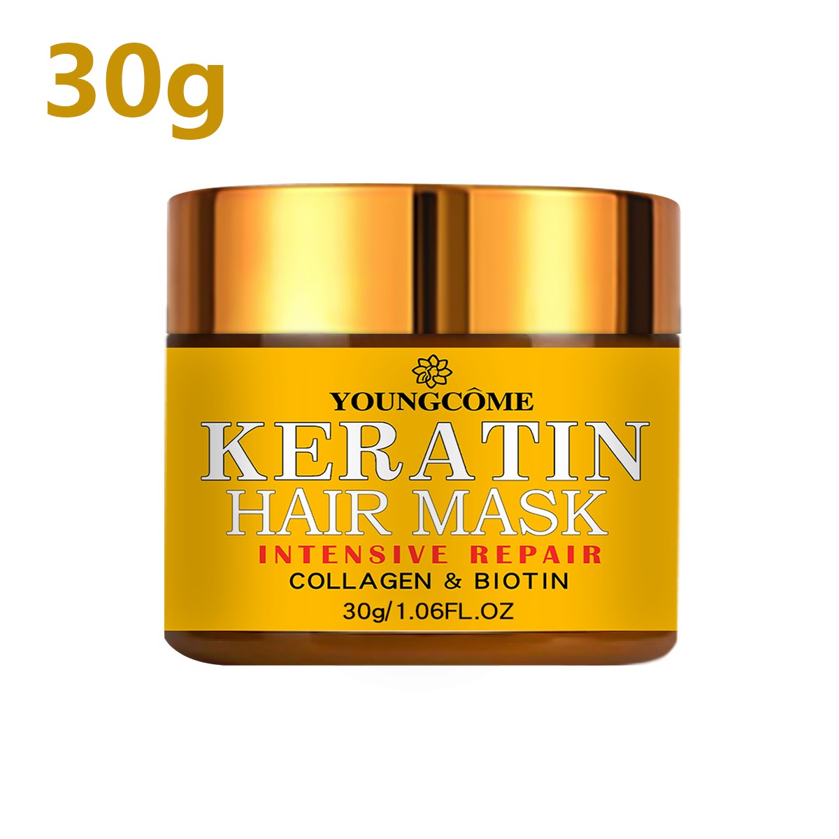 Máscara Capilar de Queratina YOUNGCOME — 30g ou 60g