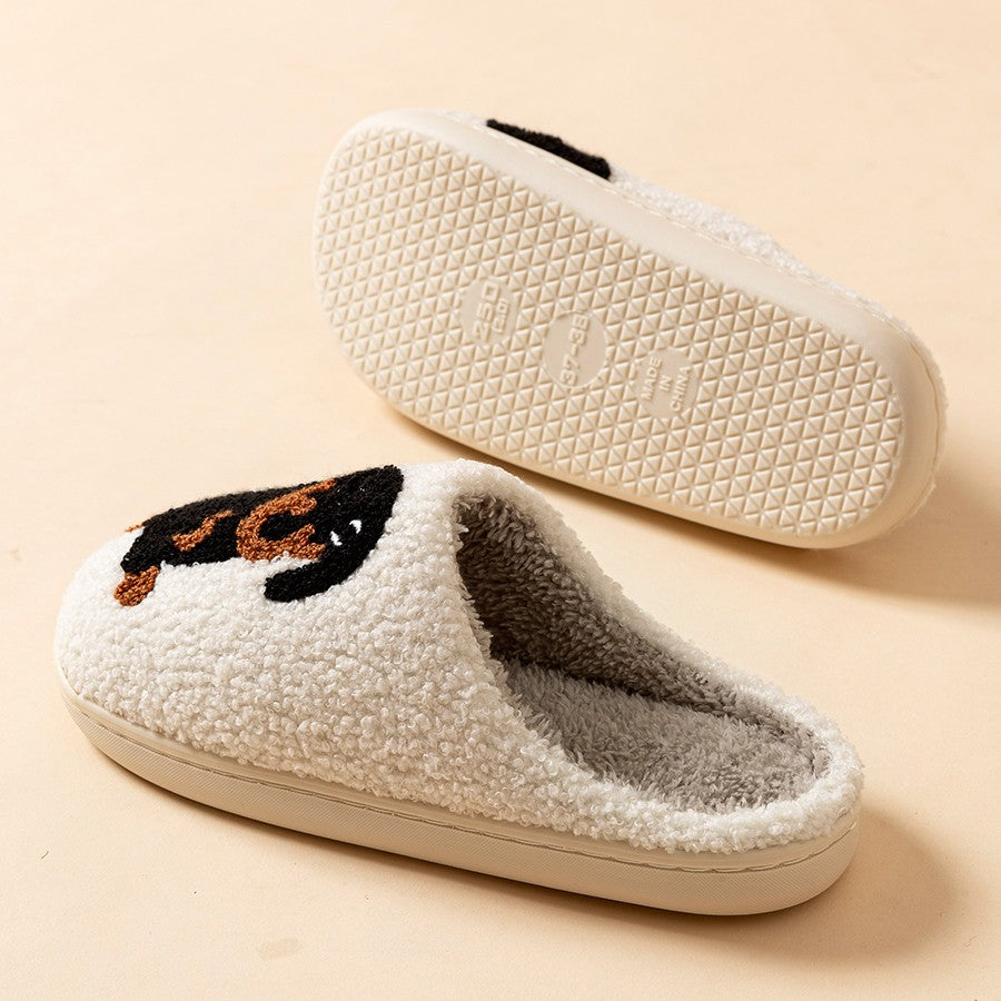 Pantufas de Algodão com Estampa de Cachorro Salsichinha