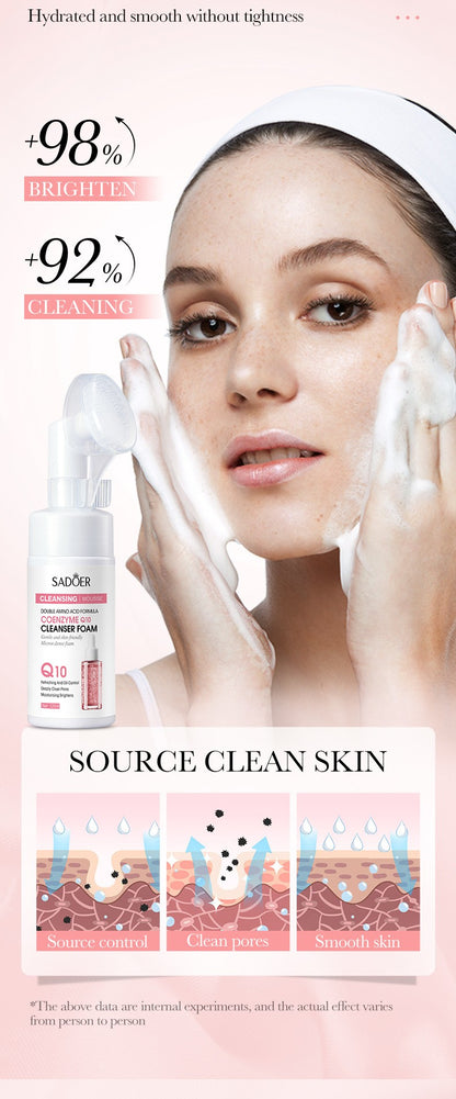 Espuma de Limpeza Facial - SAODER Q10 + Vitamina C