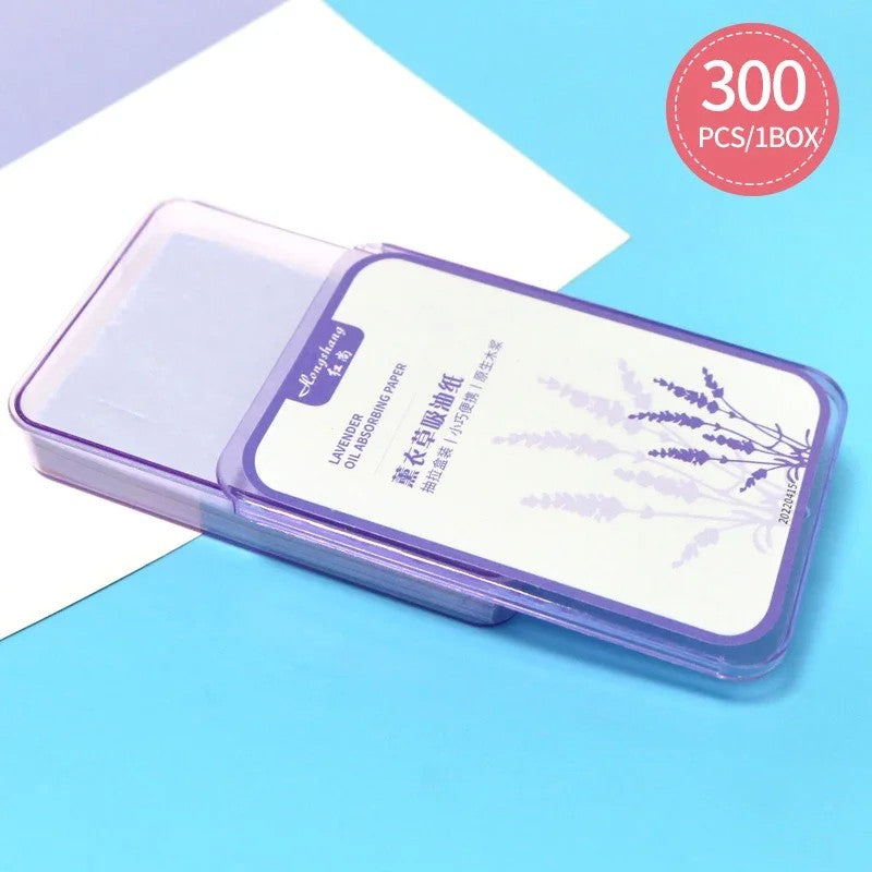 Folhas Absorventes de Óleo Facial — 300 unidades