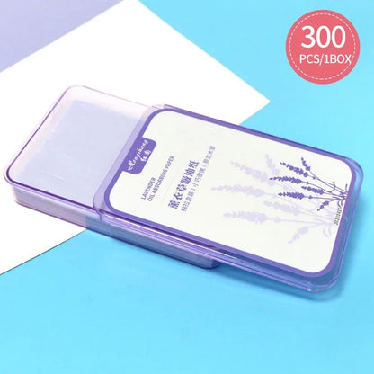 Folhas Absorventes de Óleo Facial — 300 unidades