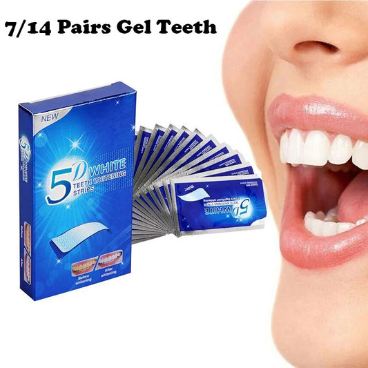 Fitas Clareadoras 5D para os Dentes