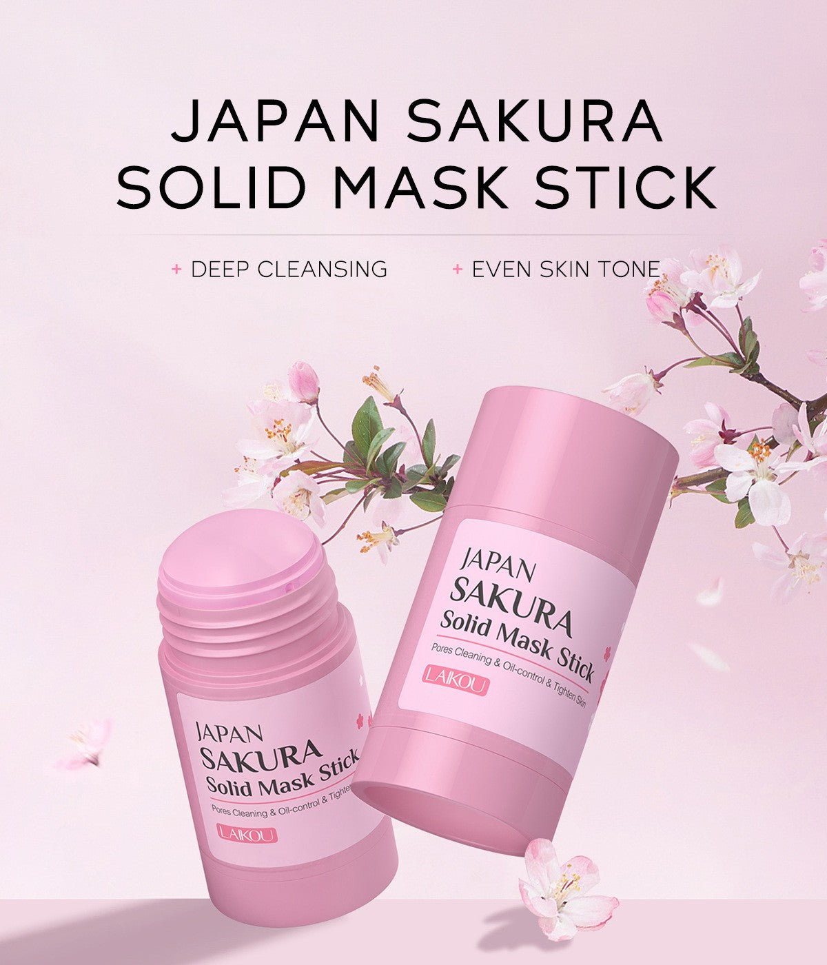 Bastão de Máscara Sólida Sakura LAIKOU — 40g