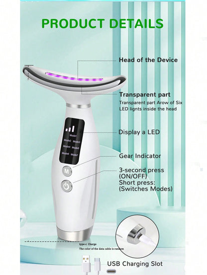 Massageador Inteligente para Rosto e Pescoço