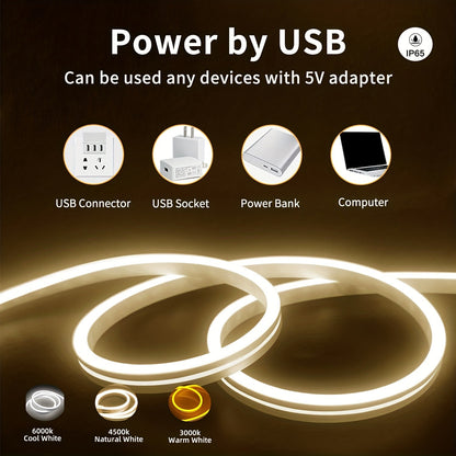Fita LED Decorativa Shine-Tale com Conexão USB — Neon Flexível