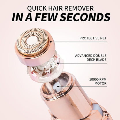 Depilação facial para mulheres, mini removedor de pelos, barbeador elétrico p